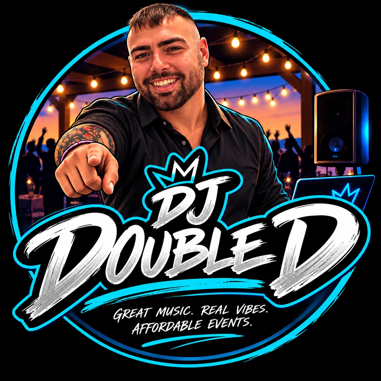DJ Double D at an outdoor celebration